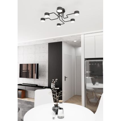 Viseći luster KURAGE 6xGX53/12W/230V crna