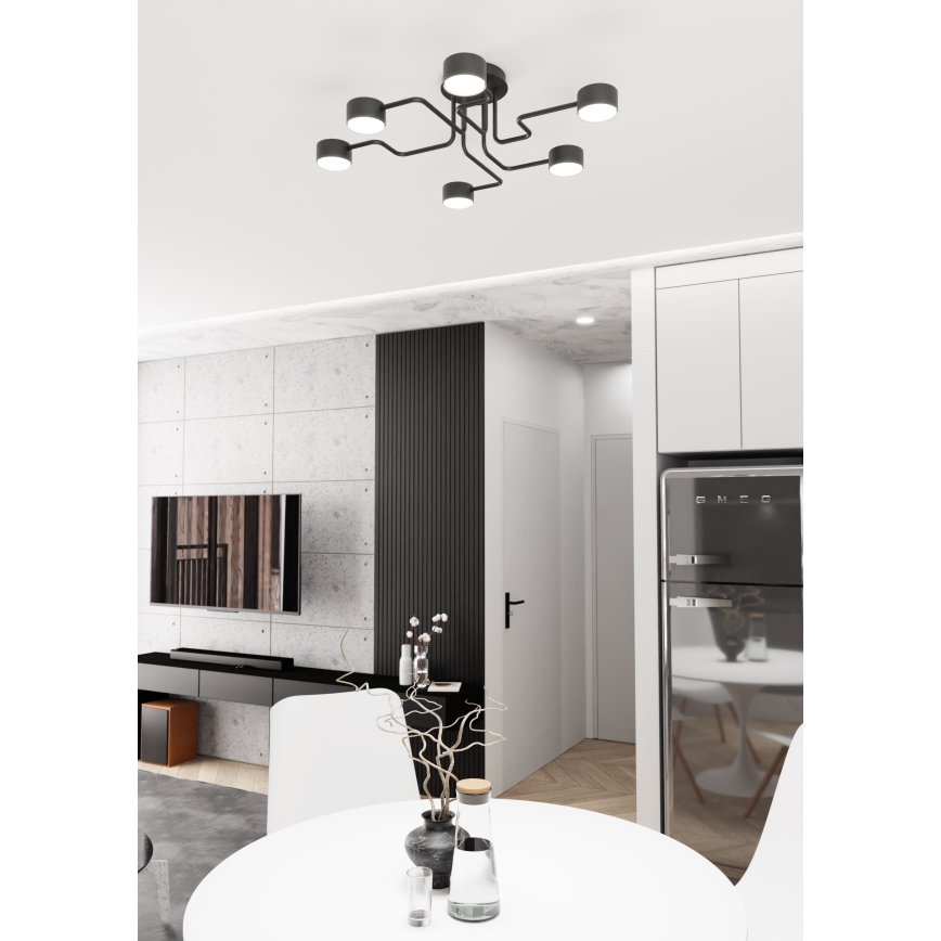 Viseći luster KURAGE 6xGX53/12W/230V crna