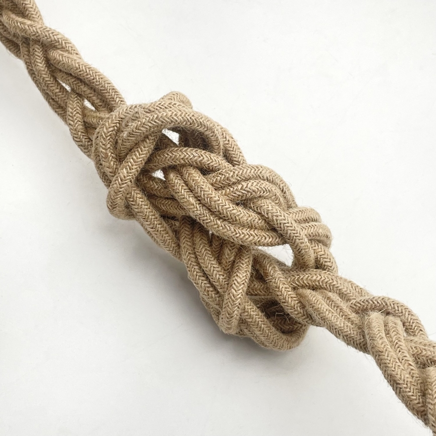 Viseći luster LOOMIS na sajli, 5x E27, 15W, 230V, 83 cm, bež/hrast