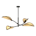Viseći luster LOTUS 4xE14/10W/230V crna/bež