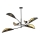 Viseći luster LOTUS 6xE14/10W/230V crna/zlatna
