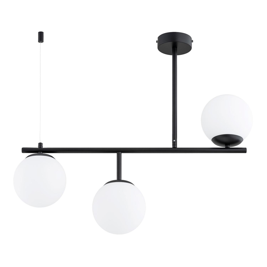 Viseći luster LUNA 3xE14/10W/230V crna