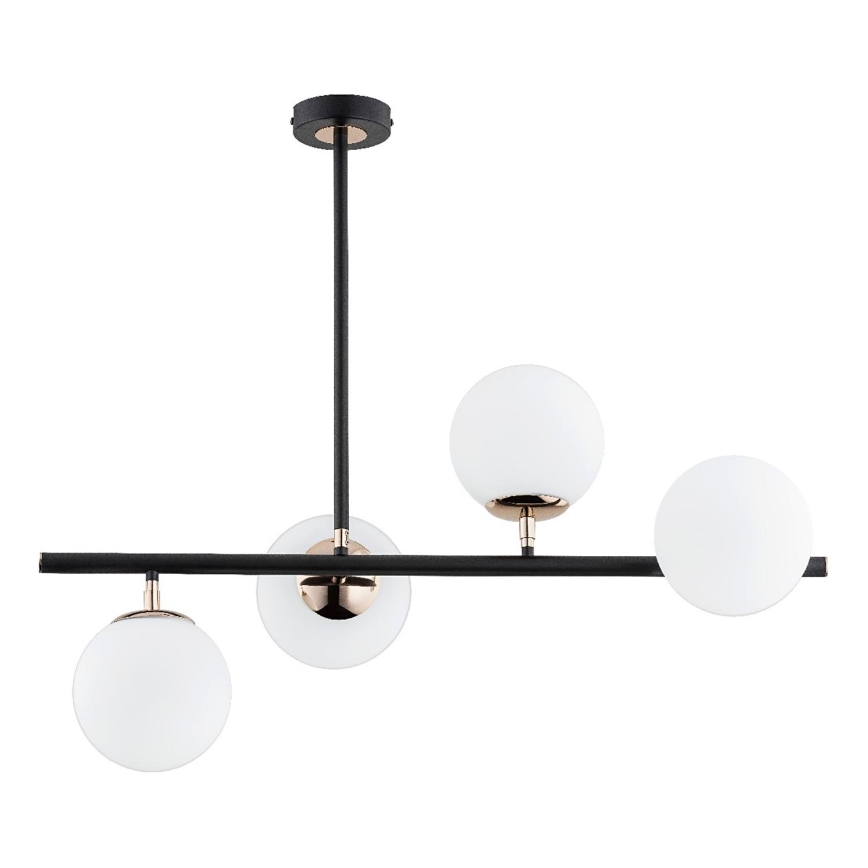 Viseći luster LURO 4xE14/10W/230V crna