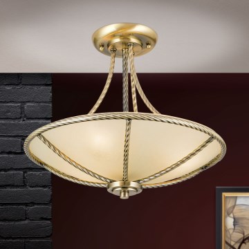 Viseći luster MAURO 3xE27/60W/230V pr. 42 cm bronca
