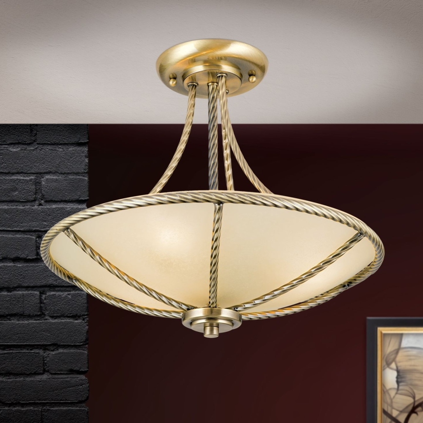 Viseći luster MAURO 3xE27/60W/230V pr. 42 cm bronca
