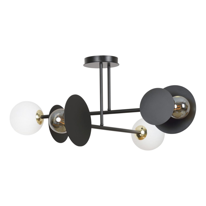 Viseći luster MINERVA 2xE27/15W + 2xE14/10W/230V crna