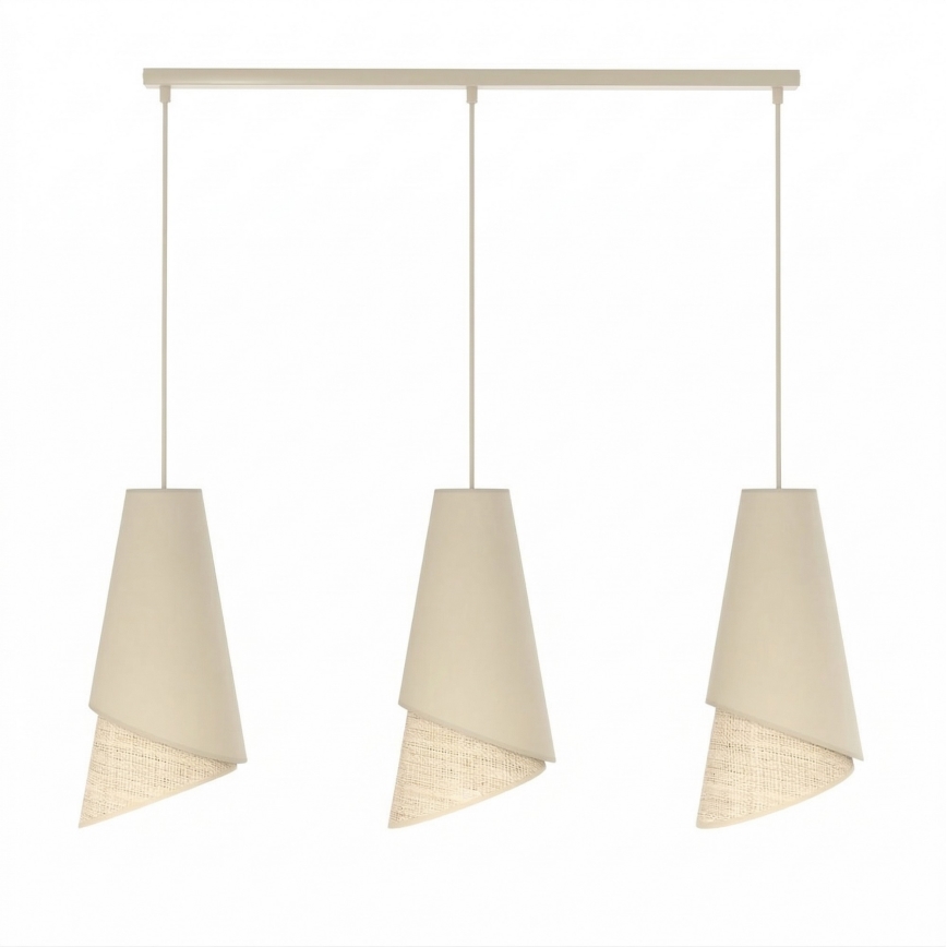 Viseći luster MODA na sajli 3xE27/15W/230V bež/ratan