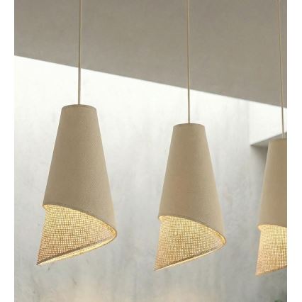 Viseći luster MODA na sajli 3xE27/15W/230V bež/ratan