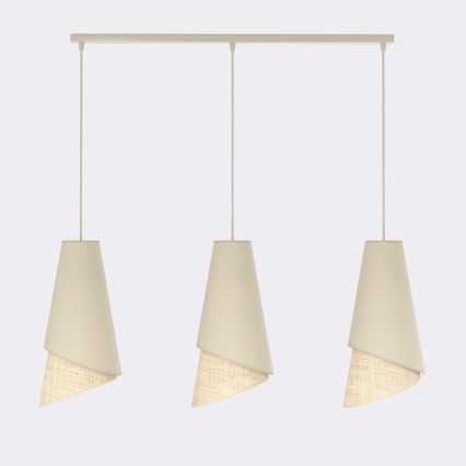 Viseći luster MODA na sajli 3xE27/15W/230V bež/ratan