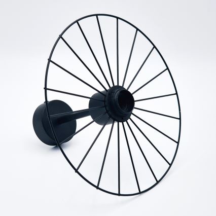 Viseći luster MONTANA 1xE27/15W/230V pr. 30 cm crna
