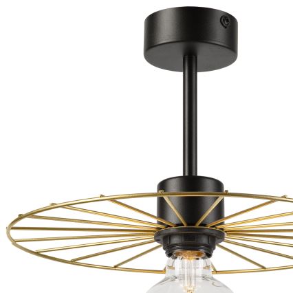 Viseći luster MONTANA 1xE27/15W/230V pr. 30 cm zlatna/crna