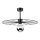 Viseći luster MONTANA 1xE27/15W/230V pr. 45 cm crna