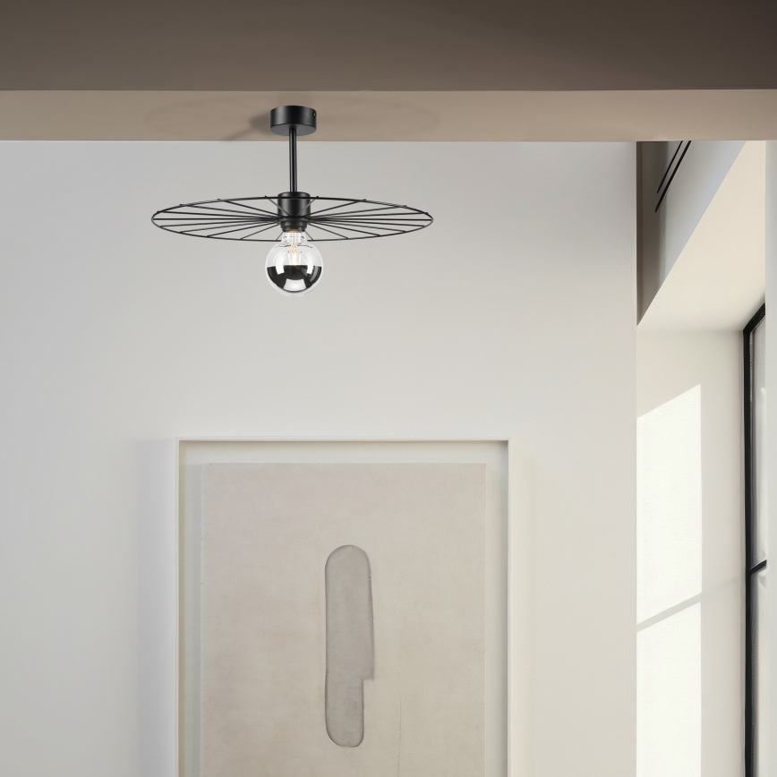 Viseći luster MONTANA 1xE27/15W/230V pr. 45 cm crna