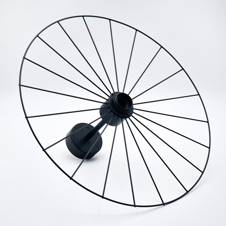 Viseći luster MONTANA 1xE27/15W/230V pr. 45 cm crna
