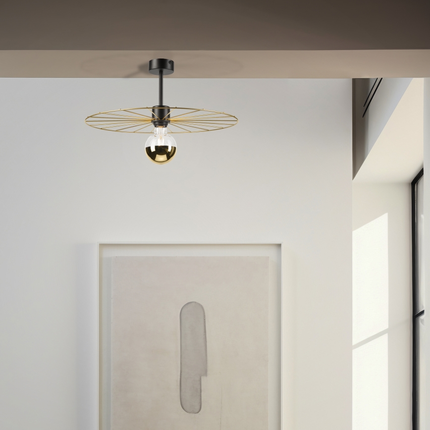 Viseći luster MONTANA 1xE27/15W/230V pr. 45 cm zlatna/crna