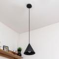 Viseći luster na kabelu ETNA II 1xE27/15W/230V, promjer 18,5 cm, crne boje