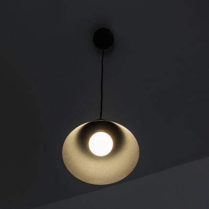 Viseći luster na kabelu ETNA II 1xE27/15W/230V, promjer 18,5 cm, crne boje