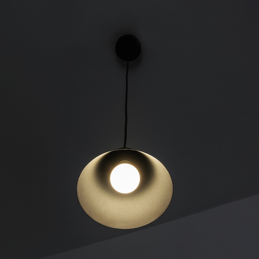 Viseći luster na kabelu ETNA II 1xE27/15W/230V, promjer 18,5 cm, crne boje