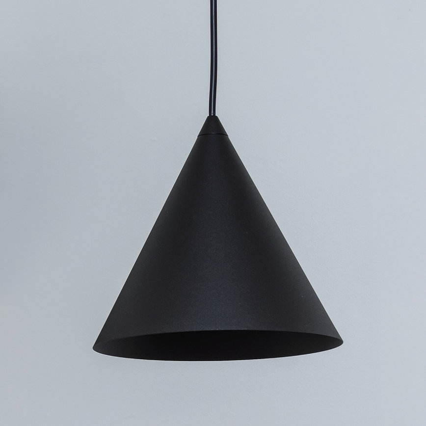 Viseći luster na kabelu ETNA II 1xE27/15W/230V, promjer 18,5 cm, crne boje