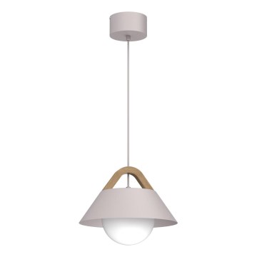 Viseći luster na kabelu FUNDA 1xE27/15W/230V krem boje