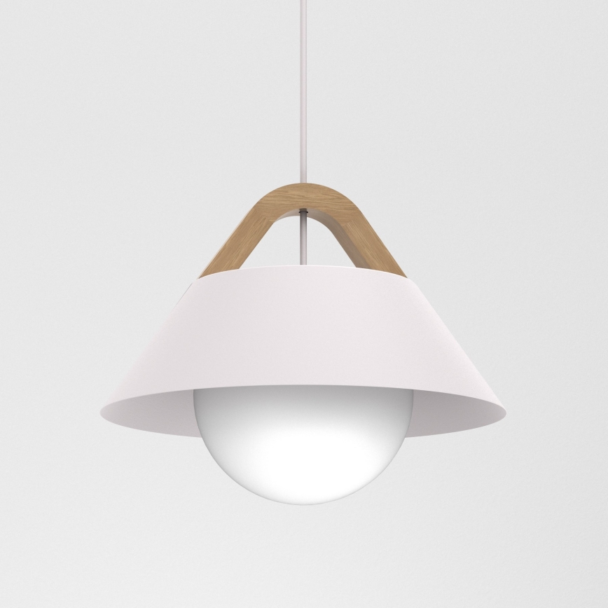Viseći luster na kabelu FUNDA 1xE27/15W/230V krem boje