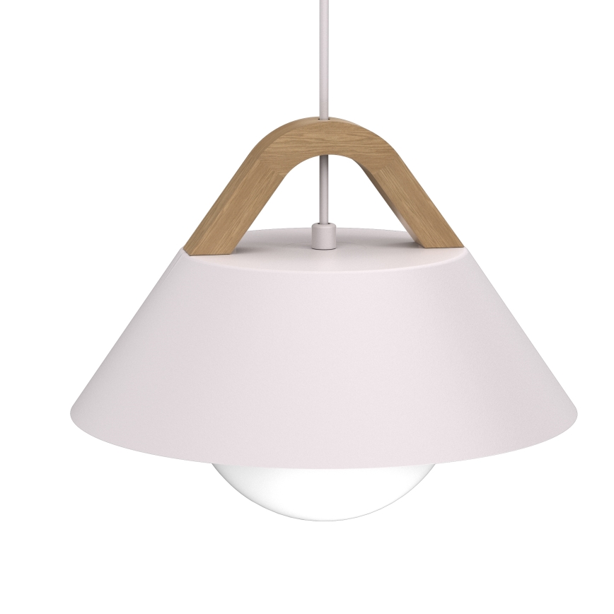 Viseći luster na kabelu FUNDA 1xE27/15W/230V krem boje