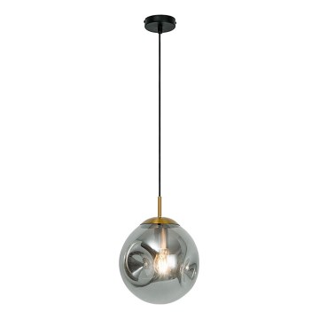 Viseći luster na kabelu OSCAR 1xE27/40W/230V dimljeno-crna