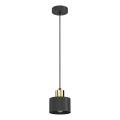 Viseći luster na kabelu PARKLA 1xE27/15W/230V crna