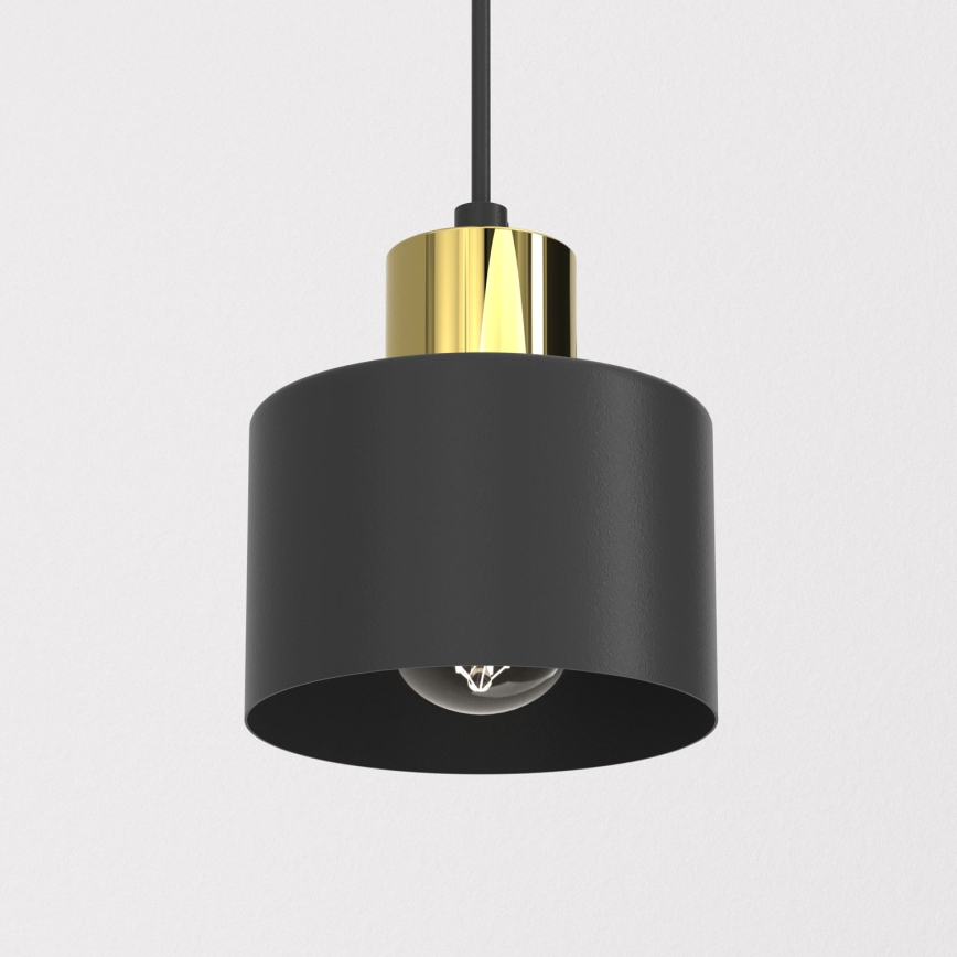 Viseći luster na kabelu PARKLA 1xE27/15W/230V crna