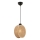 Viseći luster na kablu DRUM 1xE27/60W/230V smeđa