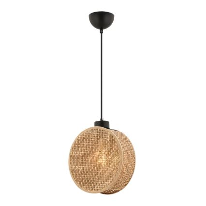 Viseći luster na kablu DRUM 1xE27/60W/230V smeđa