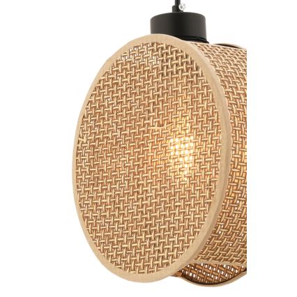 Viseći luster na kablu DRUM 1xE27/60W/230V smeđa