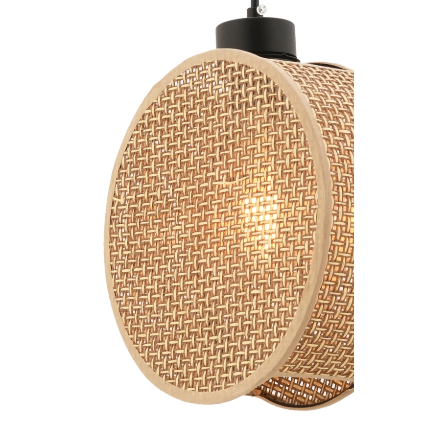 Viseći luster na kablu DRUM 1xE27/60W/230V smeđa
