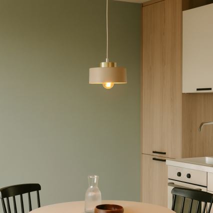 Viseći luster na kablu IGNIA 1xE27/60W/230V taupe