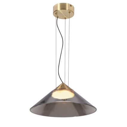 Viseći luster na kablu PRESTO 1xGX53/10W/230V Ø 34 cm zlatna/dimno-siva
