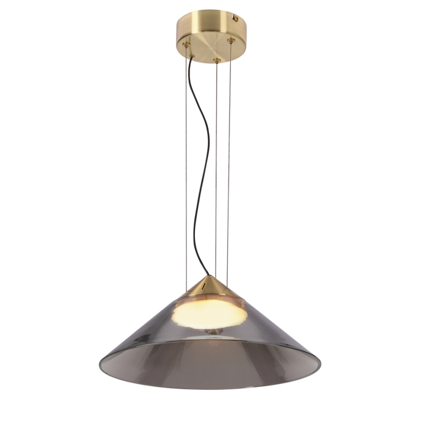Viseći luster na kablu PRESTO 1xGX53/10W/230V Ø 34 cm zlatna/dimno-siva