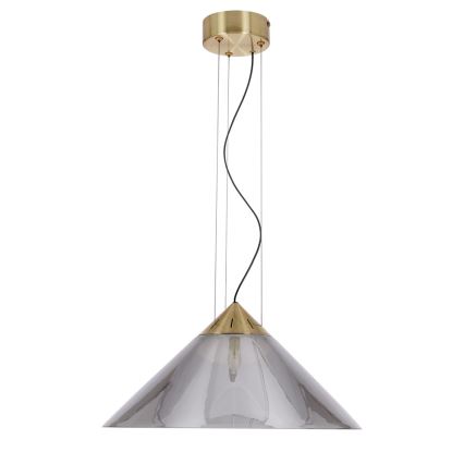 Viseći luster na kablu PRESTO 1xGX53/10W/230V Ø 34 cm zlatna/dimno-siva