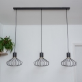 Viseći luster na lanku SOLANO 3xE27/15W/230V crno/zlatni
