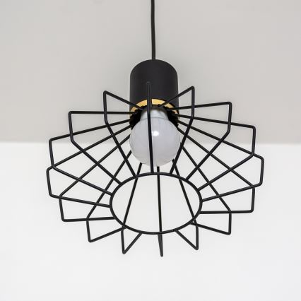 Viseći luster na lanku SOLANO 3xE27/15W/230V crno/zlatni