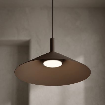 Viseći luster na sajli ANEGA 1xGX53/15W/230V, promjer 30 cm, smeđa