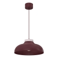 Viseći luster na sajli BASCA 1xE27/15W/230V bordo/krem