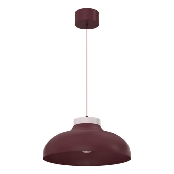 Viseći luster na sajli BASCA 1xE27/15W/230V bordo/krem