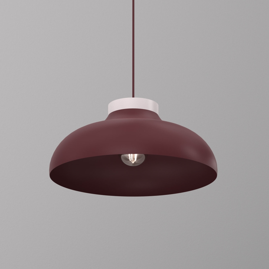 Viseći luster na sajli BASCA 1xE27/15W/230V bordo/krem