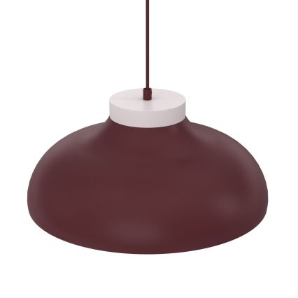 Viseći luster na sajli BASCA 1xE27/15W/230V bordo/krem