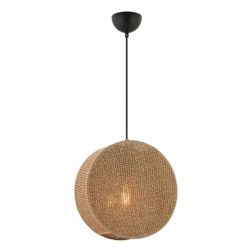 Viseći luster na sajli BIG DRUM 1xE27/60W/230V smeđa