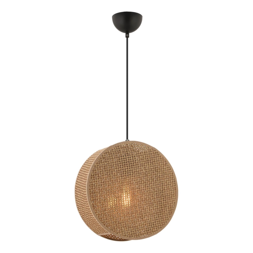 Viseći luster na sajli BIG DRUM 1xE27/60W/230V smeđa