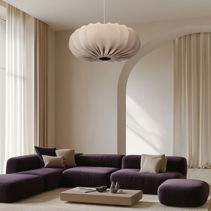 Viseći luster na sajli CAFEE 1xE27/40W/230V Ø 66 cm bež
