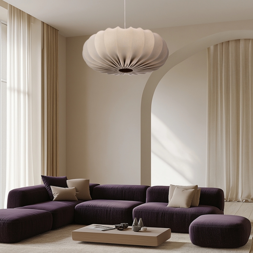 Viseći luster na sajli CAFEE 1xE27/40W/230V Ø 66 cm bež