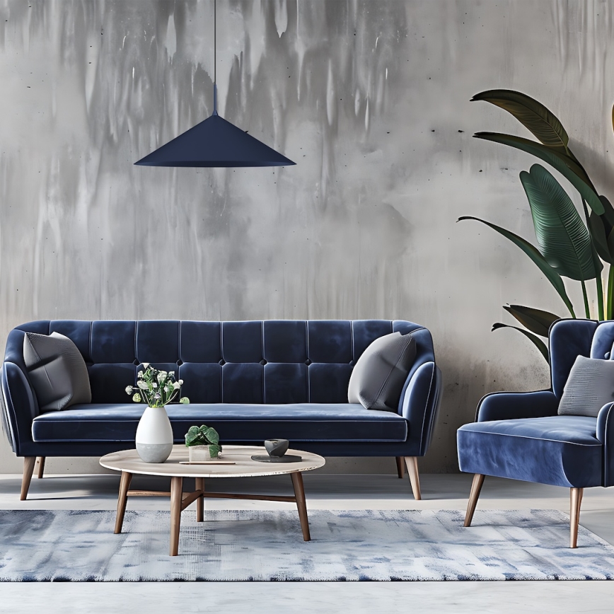 Viseći luster na sajli CAPITAL 1xGX53/15W/230V, promjer 60 cm, plave boje