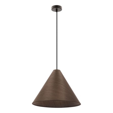 Viseći luster na sajli CONO 1xE27/40W/230V mahagonski furnir